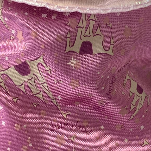 Vintage Disney Parks Minnie Mouse Plush Stuffed Animal Pink Castle Dress - Picture 15 of 16